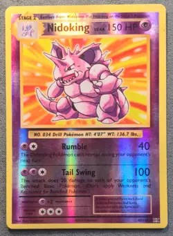 Pokemon English - XY Evolutions - Nidoking 45/108 - Reverse Holo - MP - Image 1