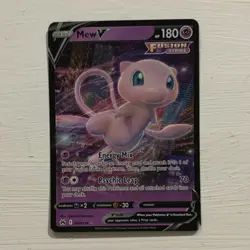 Pokemon Mew V Crown Zenith Ultra Rare Holo 060/159 Basic 180 HP - Image 1