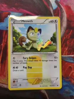 2011 Pokemon Meowth 102/101 Noble Victories Holo TCG - Image 1