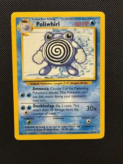 Pokemon TCG Poliwhirl 38/102 Base Set Uncommon Near Mint 1999 WoTC Unlimited - Image 1