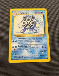 Pokemon TCG Poliwhirl 38/102 Base Set Uncommon Near Mint 1999 WoTC Unlimited - Image 2