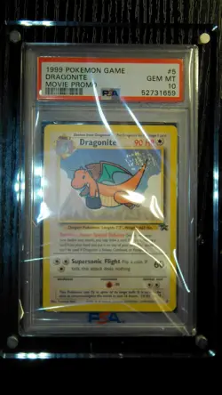 1999 Pokemon Game Movie Promo #5 Dragonite PSA 10 GEM MT Low Pop - Image 1
