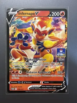 [NM] Infernape V 276/S-P | Pokemon Gym Asia Exclusive Promo Stamped Indonesian - Image 1