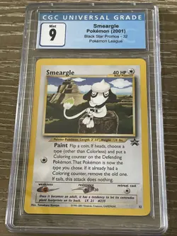 Pokemon Smeargle League Black Star Promo #32 CGC 9 Mint - Image 1