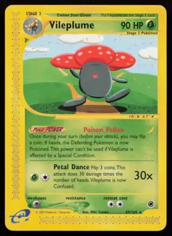 Vileplume (69) #069/165 Expedition Pokemon (1G) - Image 1