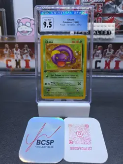 Pokemon Ekans 1999 Fossil - 1st Ed. 46/62 CGC 9.5 OLD LABEL CGC 10 Gem Mint 💎 - Image 3