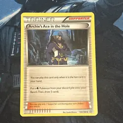 124/160 Archie's Ace in the Hole Uncommon: Pokemon Trading Card Game - Image 1