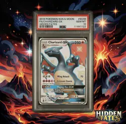 PSA 10 Pokemon Hidden Fates Charizard GX SV49/SV94 Full Art Holo Gem Mint 💎 - Image 1