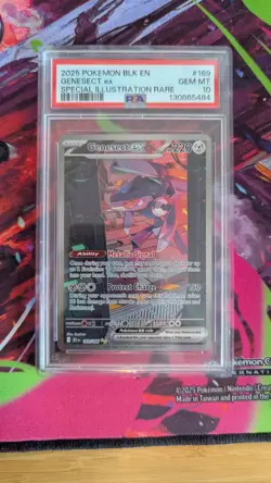 Pokemon Genesect EX 169/086 Sv: Black Bolt Holo Basic PSA 10 - Image 1
