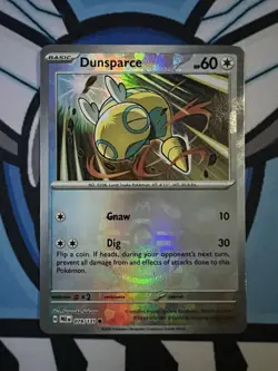 Dunsparce 079/131 Prismatic Evolutions Masterball Holo Pokemon Card - Image 1