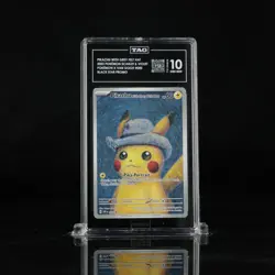2023 SVP Pokemon X Van Gogh Promo #085 Pikachu With Grey Felt Hat TAG 10 (958) - Image 1