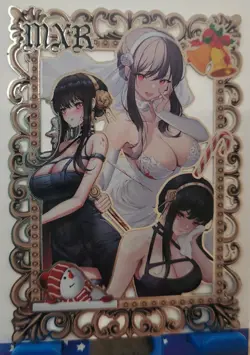 Yor Forger Spy X Family MXR Goddess Story Limited GOLD METAL CARD Waifu #13/200 - Image 2