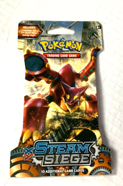 Pokemon TCG XY Steam Siege Volcanion Sealed Blister Booster Pack - Image 1