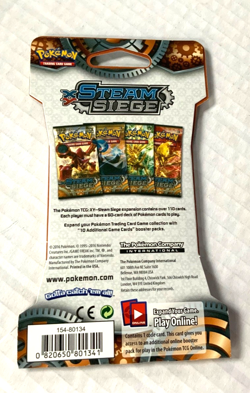 Pokemon TCG XY Steam Siege Volcanion Sealed Blister Booster Pack - Image 2