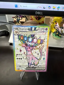 Pokemon TCG Espeon ex SVP En 175 Prismatic Evolutions Promo Look! - Image 1