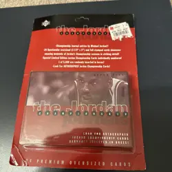 1997 Upper Deck The Jordan Championship Journals Oversized Cards Sealed Box New - Image 1