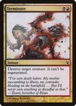 Terminate Archenemy HEAVILY PLD Black Red Common MAGIC GATHERING CARD ABUGames - Image 1