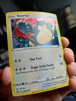 Pokemon TCG Snorlax SWSH119 Sword & Shield Holo Black Star Promo NM - Image 3
