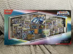 PRISMATIC EVOLUTIONS LUCARIO & TYRANITAR PREMIUM COLLECTION SAMS CLUB EXCLUSIVE - Image 1