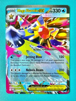 Mega Starmie ex 021/088 Double Rare Perfect Order Pokemon TCG NM - Image 1