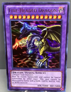 Yu-gi-oh Five-Headed Dragon - LC03-EN004 Ultra Rare Foil Limited Edition - Image 1