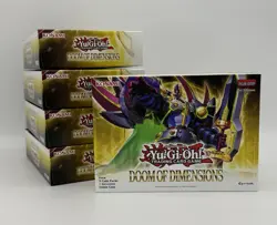 Yu-Gi-Oh Doom of Dimensions 1st Edition Sealed 4 Pack Box Lot of 5 - Image 1