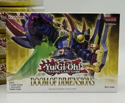 Yu-Gi-Oh Doom of Dimensions 1st Edition Sealed 4 Pack Box Lot of 5 - Image 2