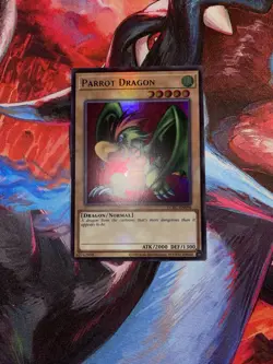 Yugioh! Parrot Dragon LCKC-EN096 Ultra Rare 2025 Reprint Near Mint - Image 1