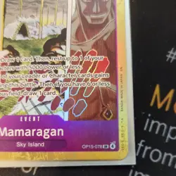 One Piece TCG Mamaragan OP15-078 SR EVENT Adventure on Kami’s Island OP15-EB04 - Image 4