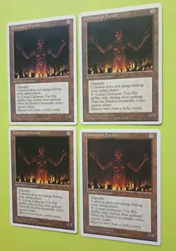 Magic the Gathering MTG 4th Edition COLOSSUS OF SARDIA X 4 (3 LP/EX & 1 MP) R! - Image 2