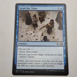 MTG: Read the Tides 062/274 - M21 Core Set 2021 Blue Common - Image 1