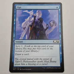 MTG: Opt 059/274 - M21 Core Set 2021 Blue Common - Magic the Gathering (2) - Image 1