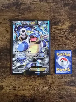 Pokemon Card TCG - Blastoise EX XY122 Jumbo Black Star Promo Card Oversized - NM - Image 1