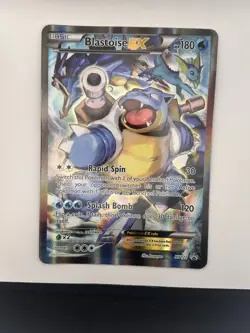 Pokemon TCG Blastoise EX Card 2016 XY122 Jumbo Black Star Promo - Image 1