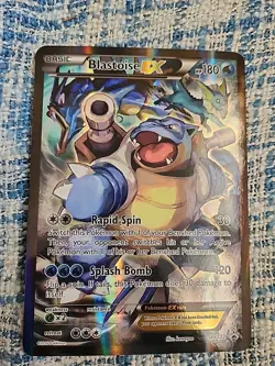 Pokemon TCG - JUMBO Blastoise EX Card Black Star Promo XY122 - Image 1