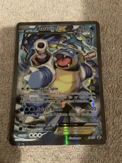 Pokemon TCG - JUMBO Blastoise EX Card Black Star Promo XY122 - Image 1