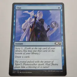 MTG: Opt 059/274 - M21 Core Set 2021 Blue Common - Magic the Gathering - Image 1
