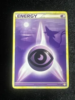 Pokemon Psychic Energy Espeon HeartGold SoulSilver Card 119/123 LP Small Indent - Image 1