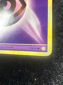 Pokemon Psychic Energy Espeon HeartGold SoulSilver Card 119/123 LP Small Indent - Image 3