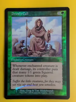 Druid's Call. enchant creature. MTG Card. Odyssey.Old Border FOIL. - Image 1