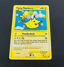 Flying Pikachu 113/111 Holo Pokemon Card 2009 Rising Rivals Secret Rare - Image 2