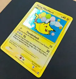 Flying Pikachu 113/111 Holo Pokemon Card 2009 Rising Rivals Secret Rare - Image 3