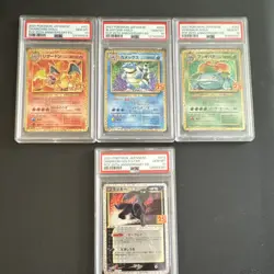 Pokemon 2021 Japanese 25th Anniversary Charizard Graded Holo Cards Set, PSA 10 - Image 1