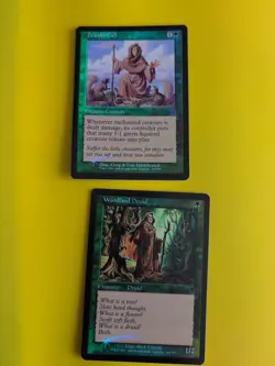 Druid's Call & Woodland Druid. MTG Card. Odyssey.Old Border FOIL.2 cards - Image 1