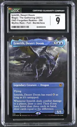 IYMRITH, DESERT DOOM D&D Forgotten Realms Borderless Foil Mythic CGC 9 MTG EDH - Image 1
