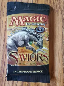 MAGIC THE GATHERING Lot of (3) SAVIORS OF KAMIGAWA Factory Sealed Booster Packs - Image 3