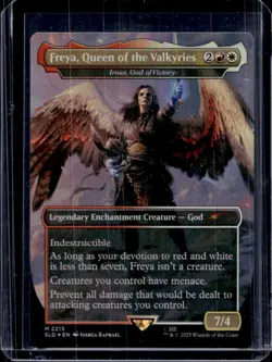 2025 Magic God of War Secret Lair Drop Freya Queen Valkyries Borderless #2215 - Image 1