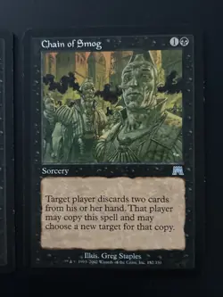 2x Chain of Smog 132 Onslaught Magic the Gathering MTG LP - Image 3