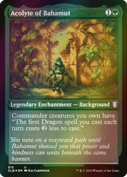 MTG Acolyte of Bahamut Foil ** Battle for Baldur's Gate ** English (NM) - Image 1