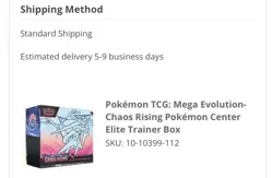 Presale Chaos Rising Pokemon Center ETB Elite Trainer Box PRESALE CONFIRMED - Image 1